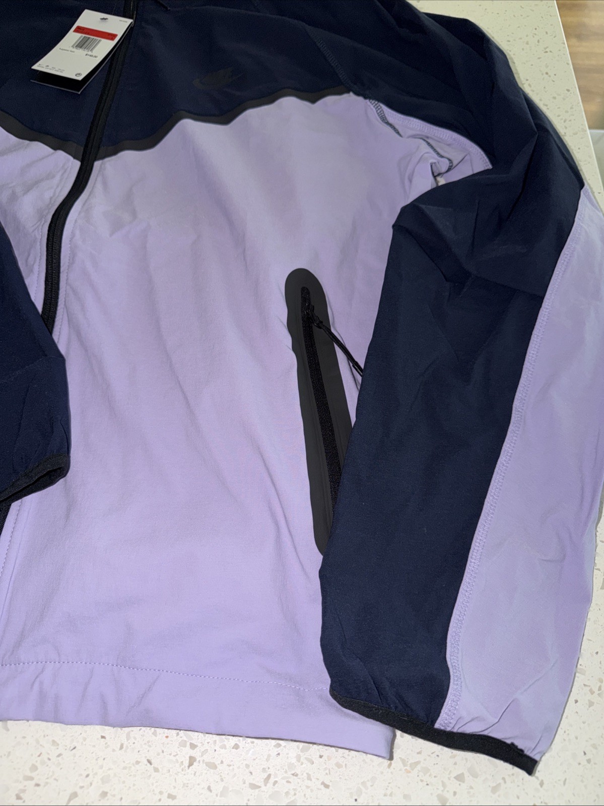Nike Tech Woven Obsidian Hydrangeas Windbreaker Jacket Men Size Large HM7151-515