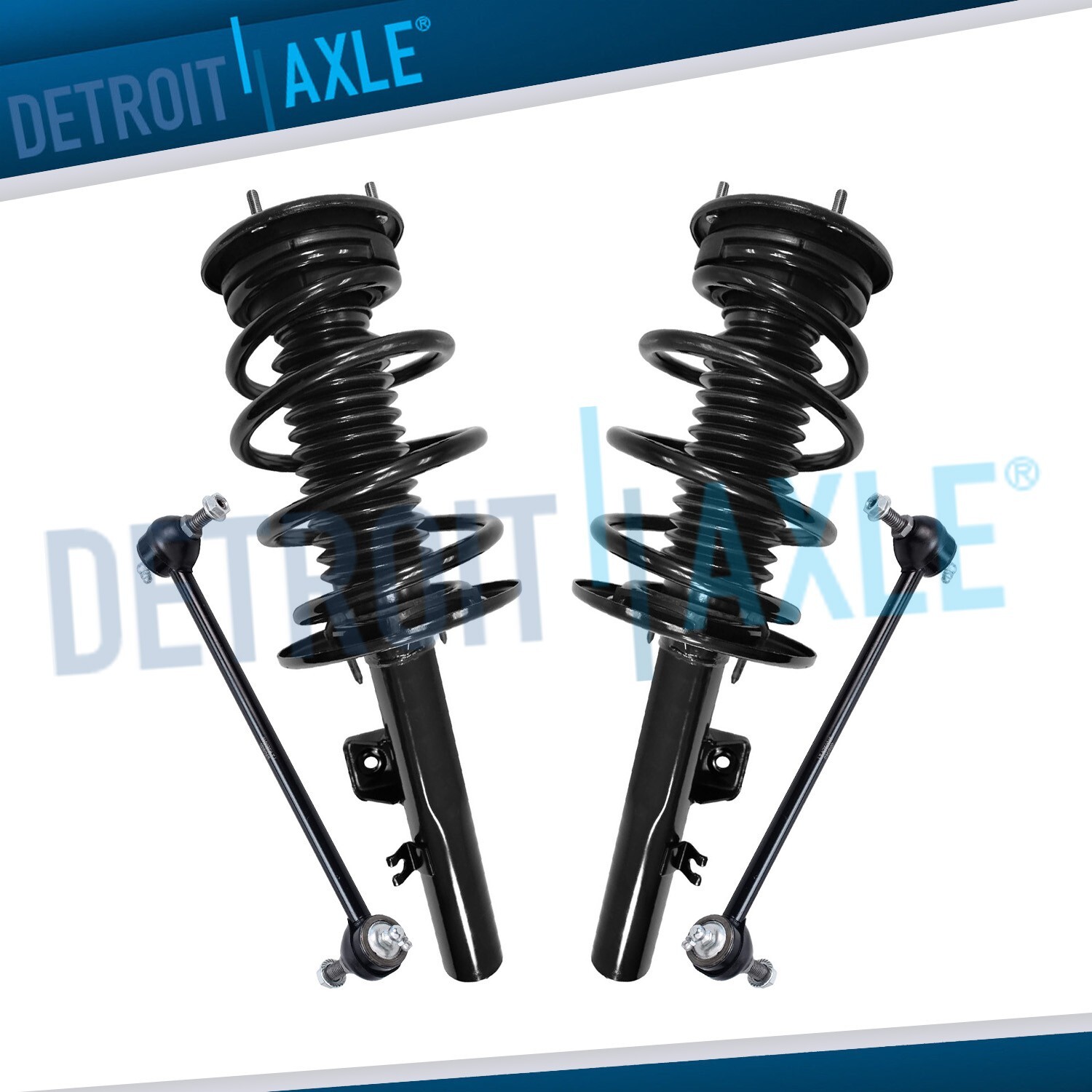 Front Struts w/ Coil Spring Assembly Sway Bars Kit for 2008 2009 Ford Taurus X