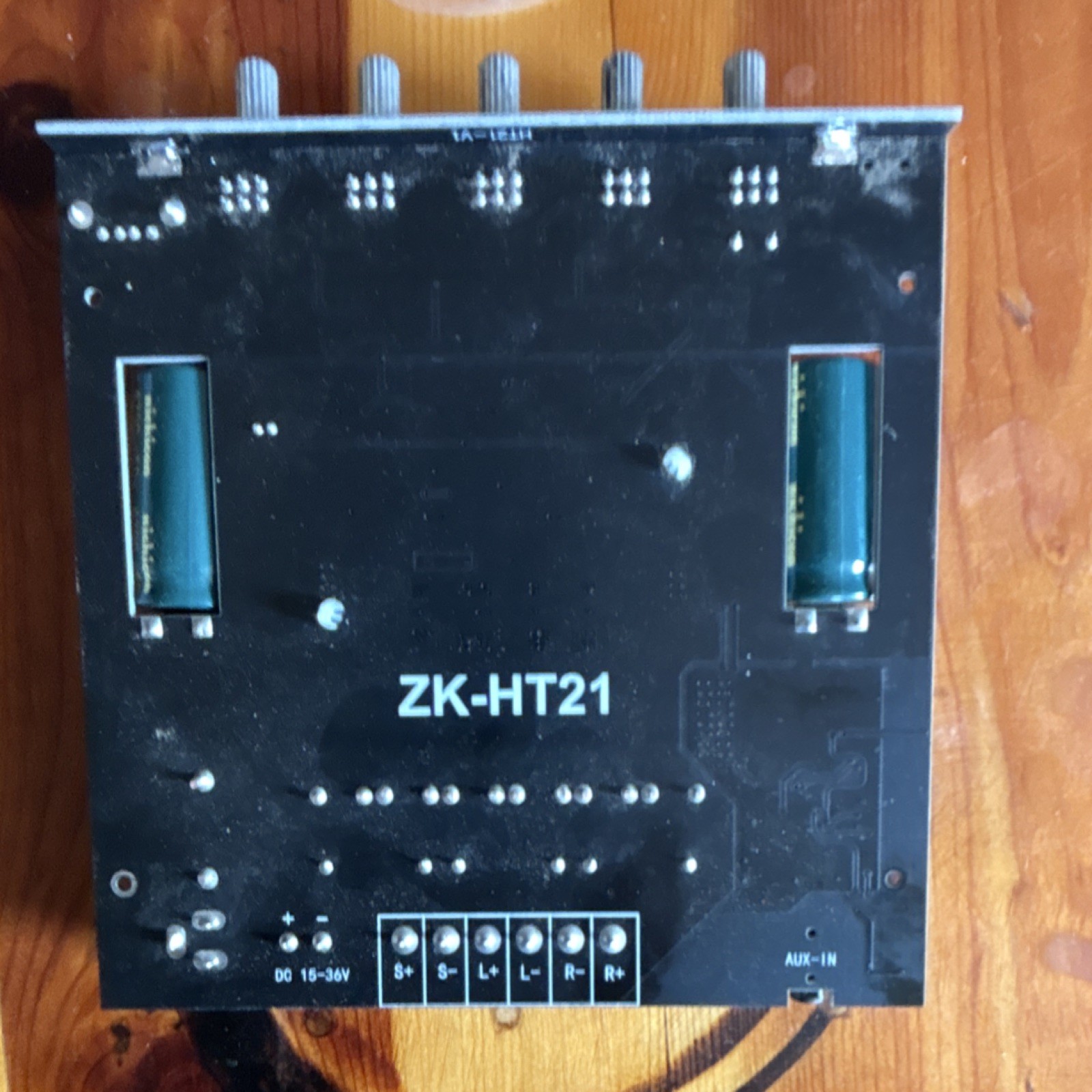 ZK-HT21 2.1 Channel Power Amplifier Board Black Treble Bass Regulation