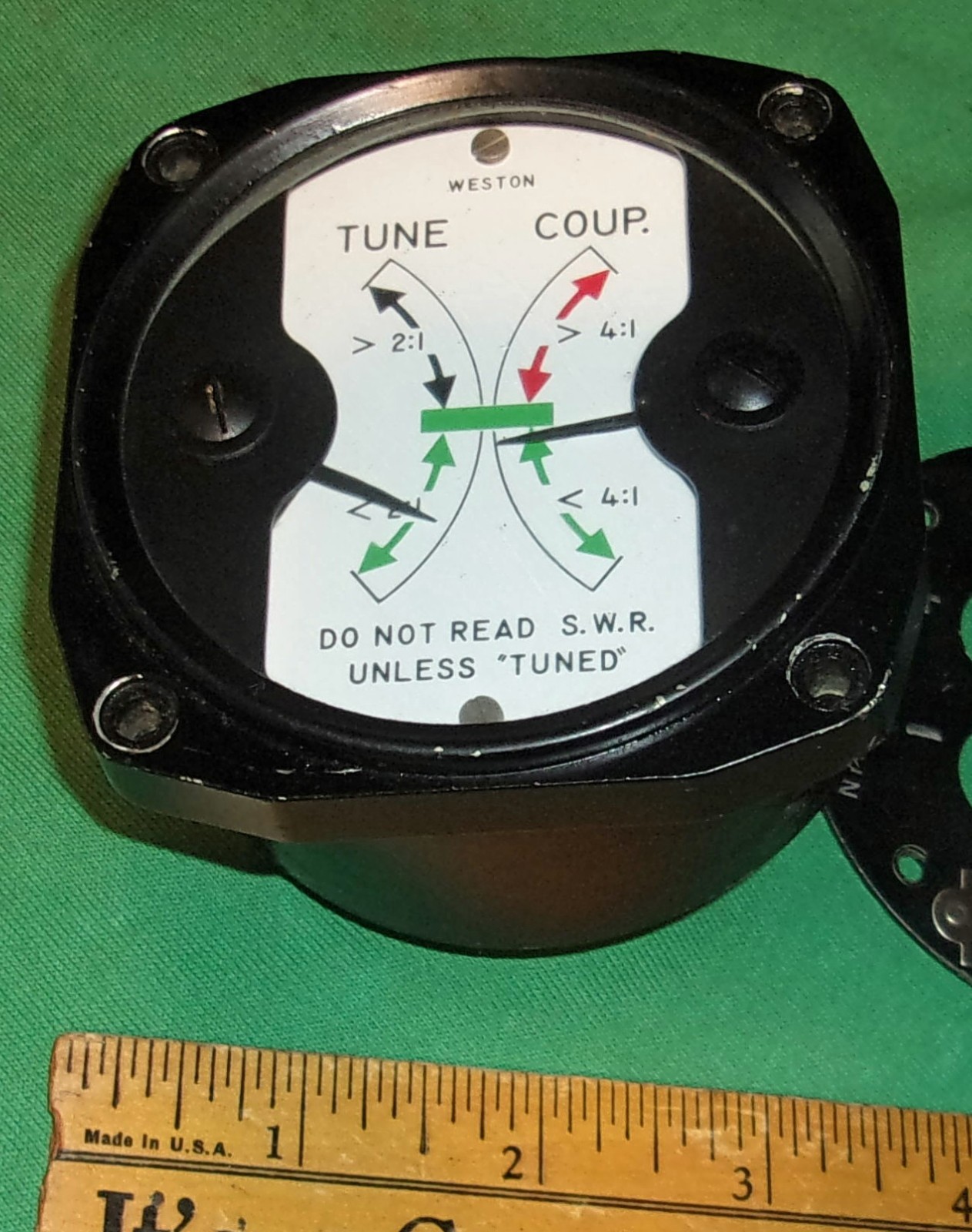 US Navy WESTON Meter Mod. 827/Type 31 "Tune/Coup." DMM Tested OK NL-61333-2