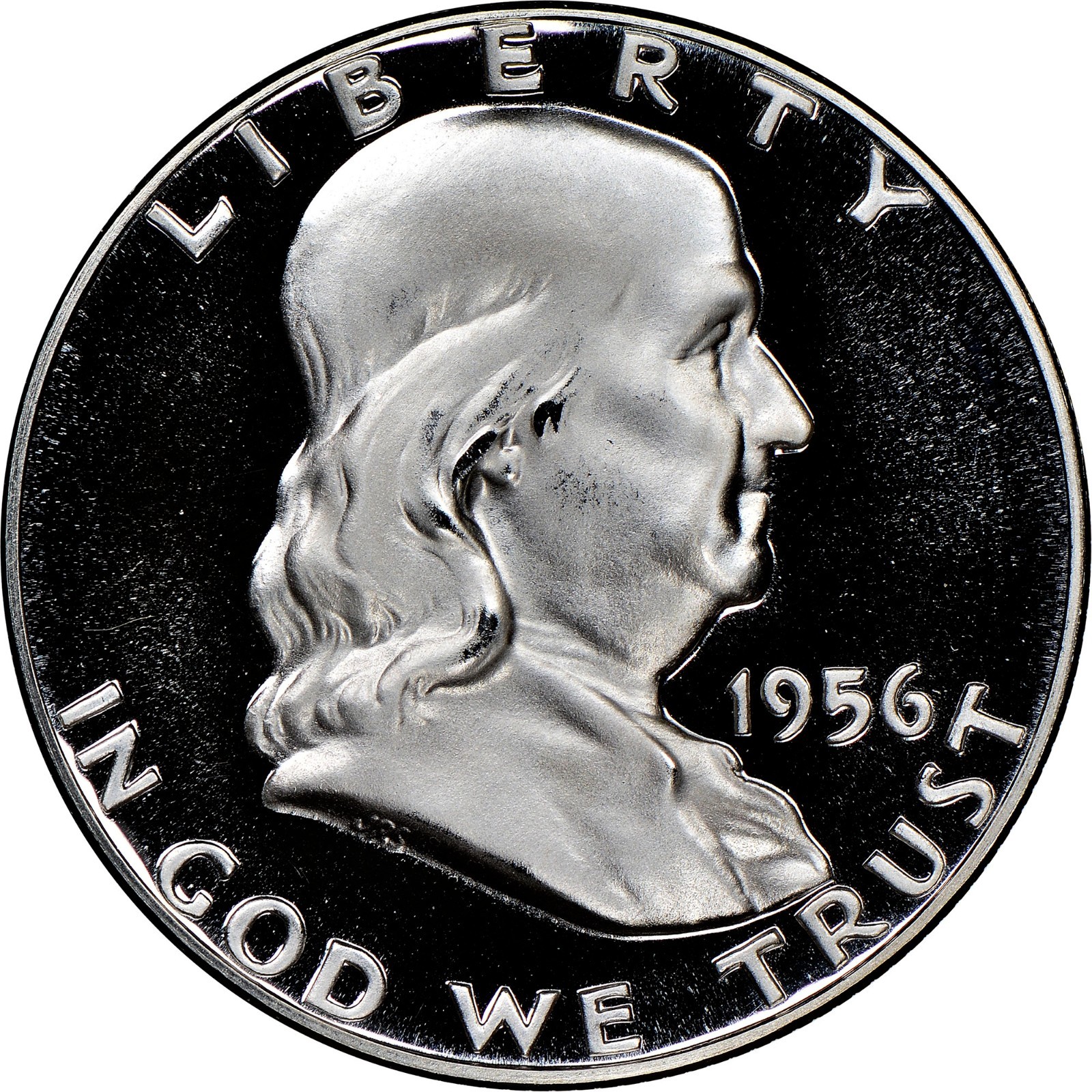 1956 Franklin Silver Proof 50¢ **VERY NICE COIN** (Stock Photo)