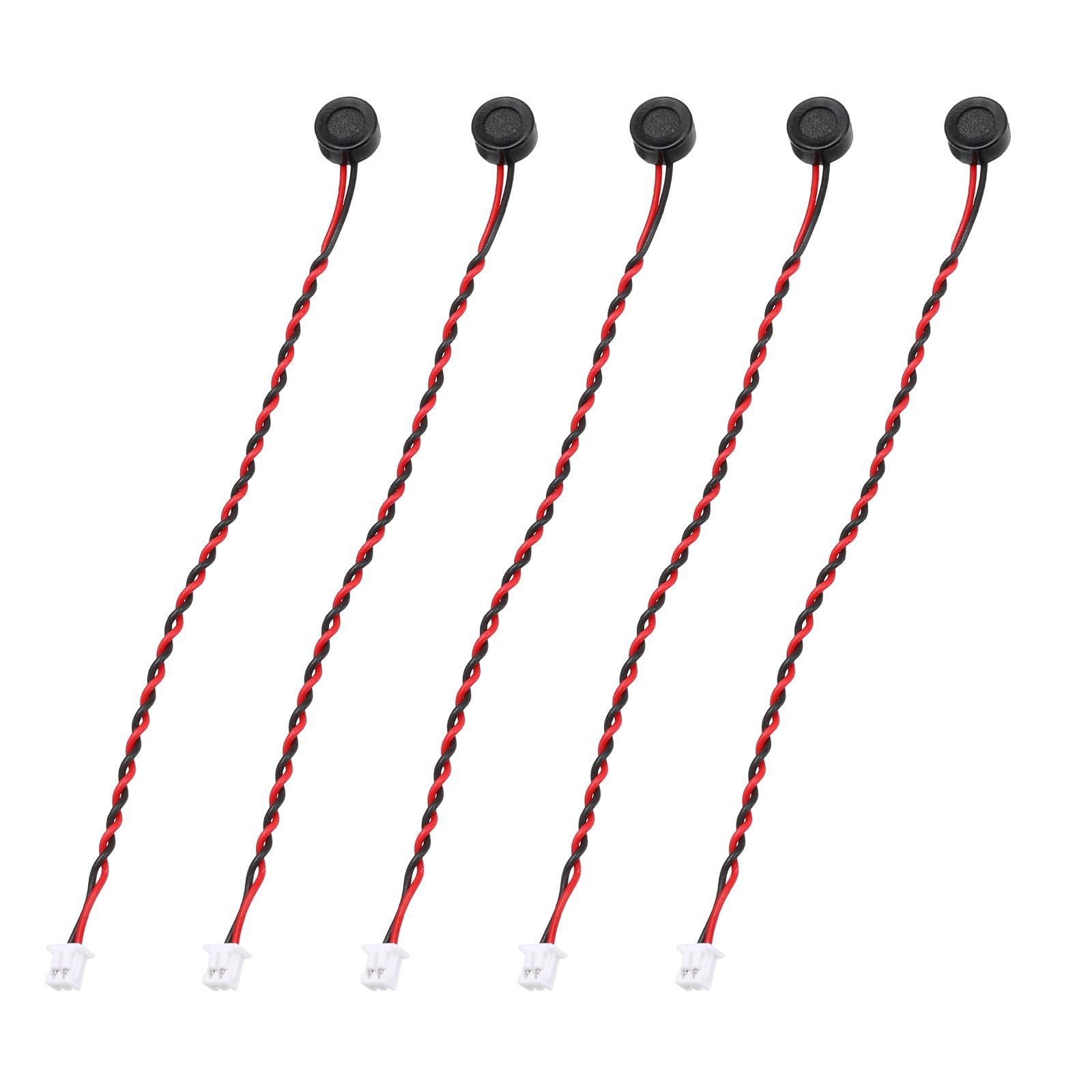 MECCANIXITY 5 Pcs Electret Microphone Condenser Pickup, 6mm Dia Mini MIC Elec...