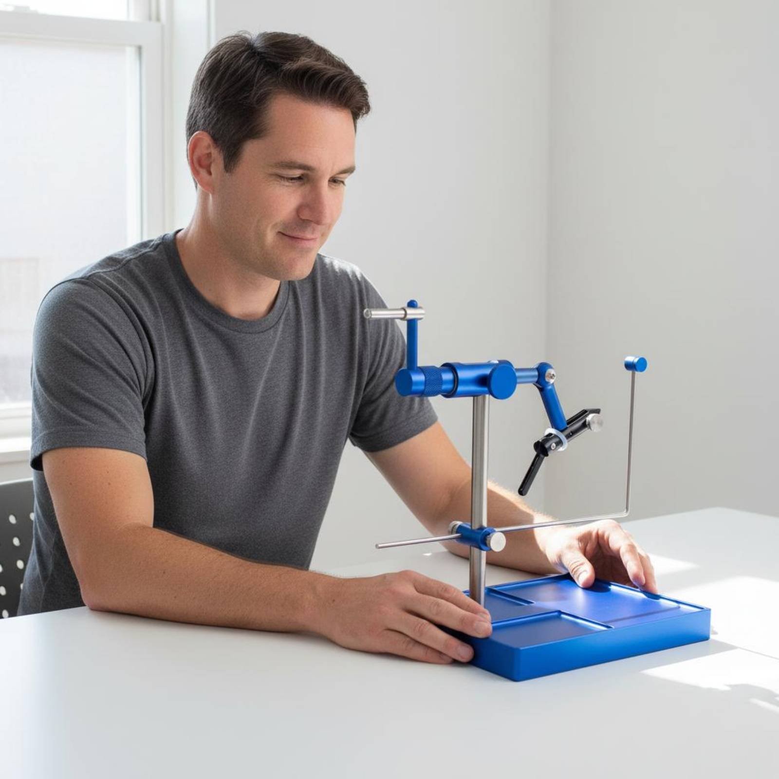 Fly Tying Vise Easy to Adjust Desktop Fly Tying Vise Wire Holder