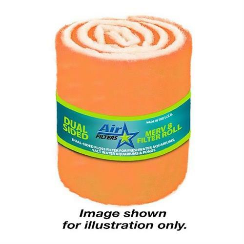 6 Feet - 25 inch wide HVAC/Air Filter Media Roll, Blue /White MERV8 Polyester