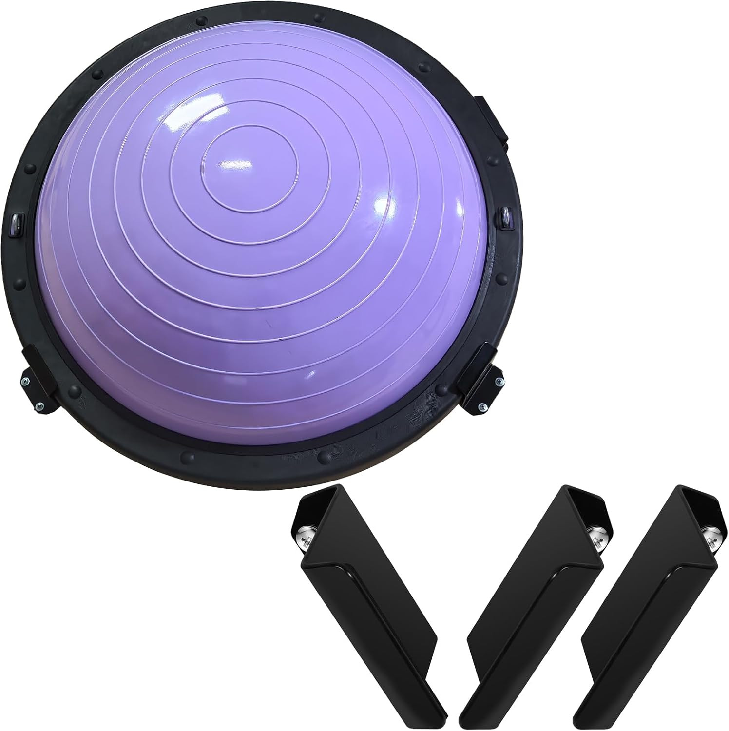 Heavy Duty Balance Trainer Ball Holder Wall Mount,Half Exercise Ball Storage Bra