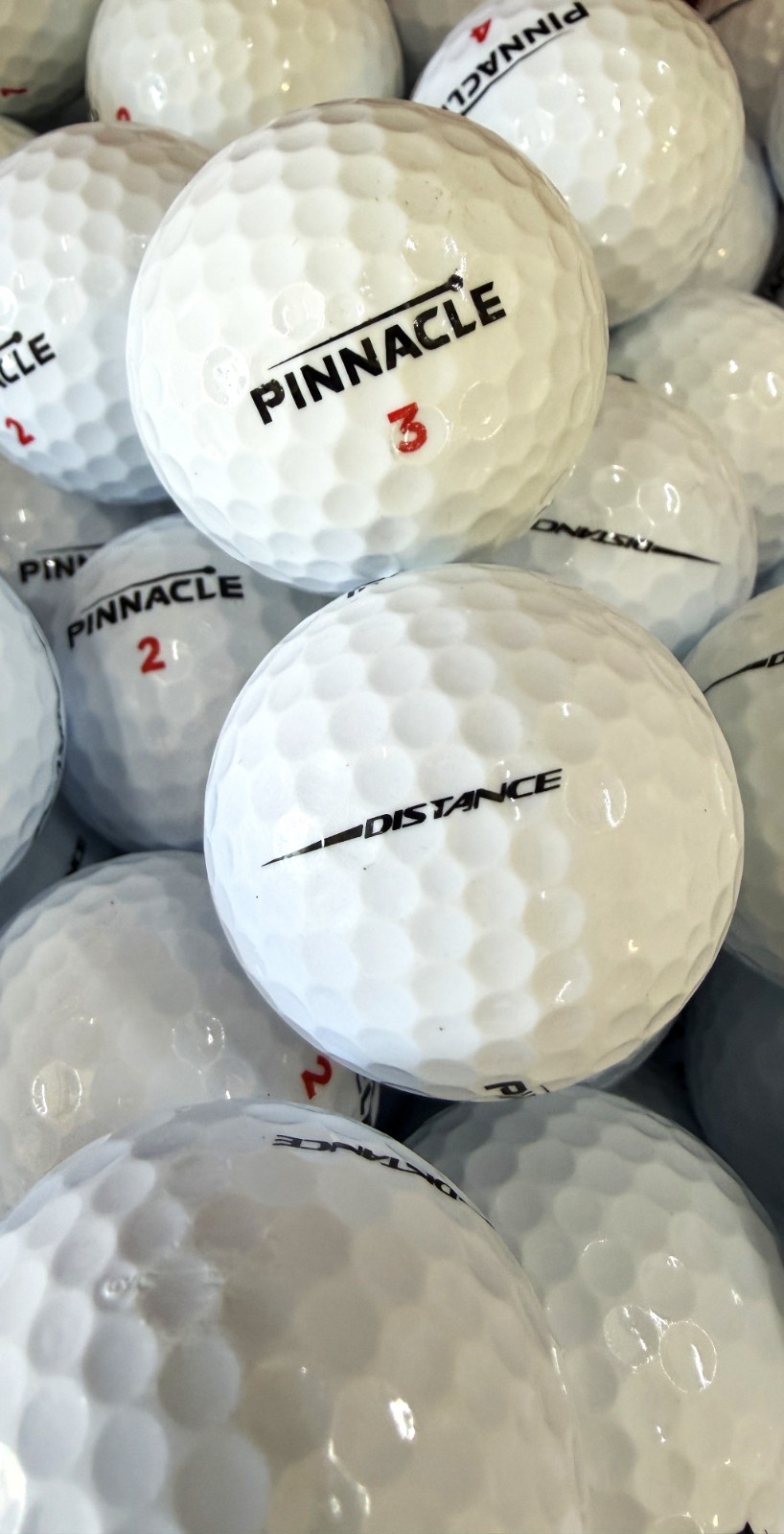 15 Near Mint AAAA White Pinnacle Distance Used Golf Balls