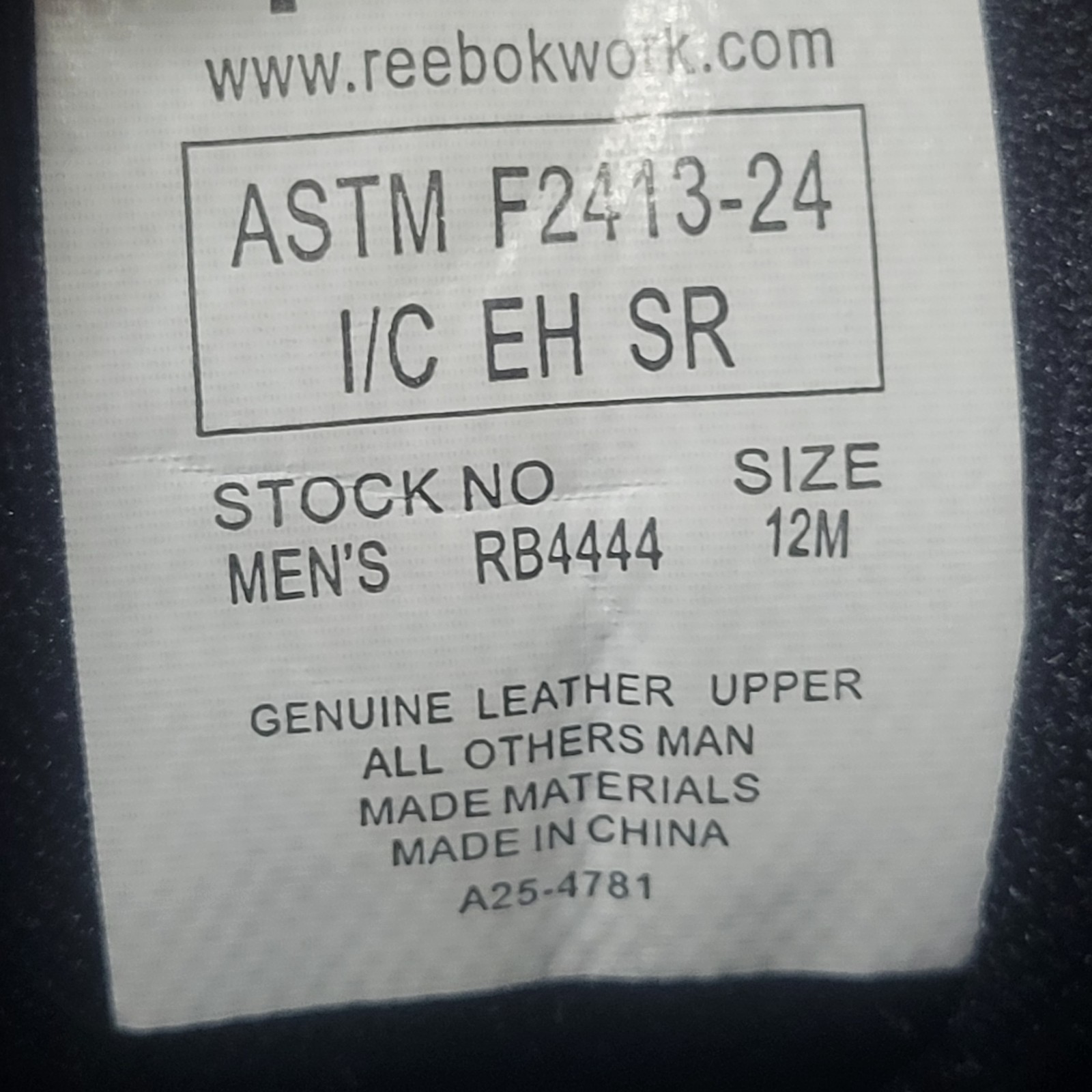 Reebok Tiahawk Comp Toe Boot Brown Mens Size 12M