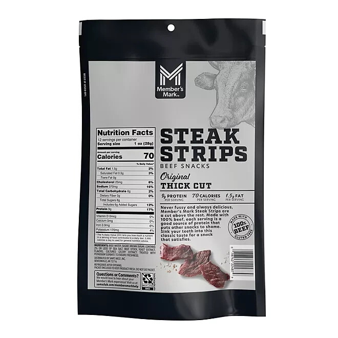 Member's Mark Beef Steak Strips 12 oz. (FREE SHIPPING)