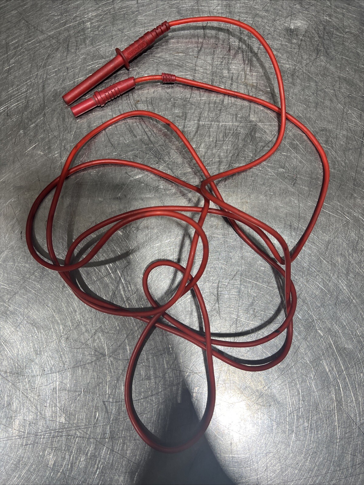 FLUKE Cat III 600V Current Probe Plug Used Surplus Red