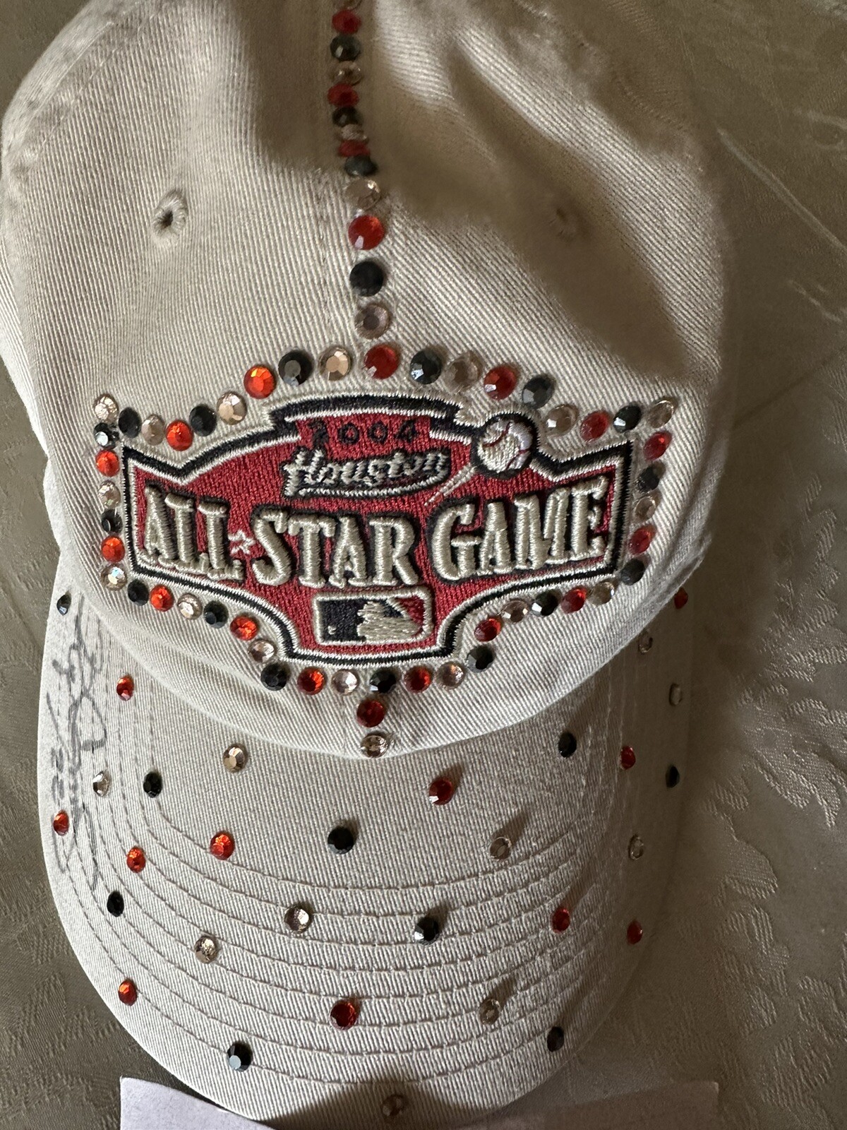 2004 All star Game Autographed Roger Clemens Hat Designed By His Wife W Certific
