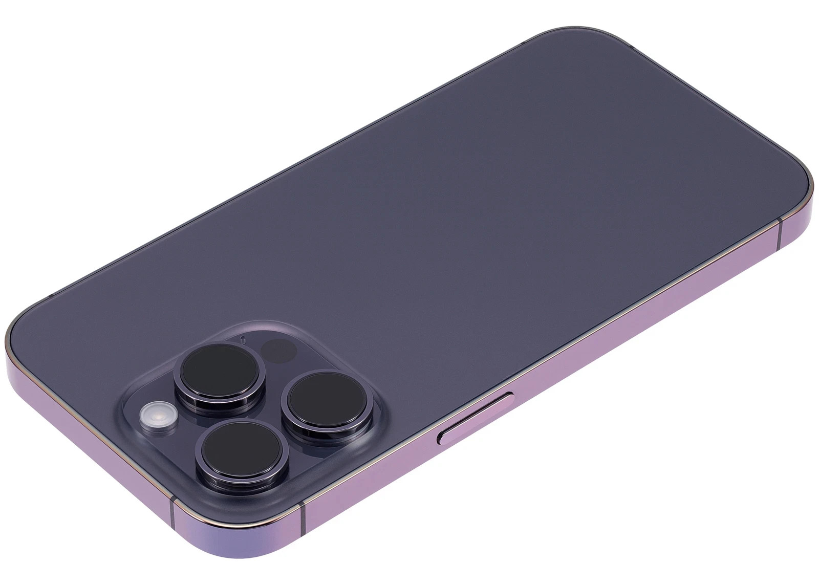 Back Housing Installed Compatible with iPhone 14 Pro(Aftermarket +)(Deep Purple)
