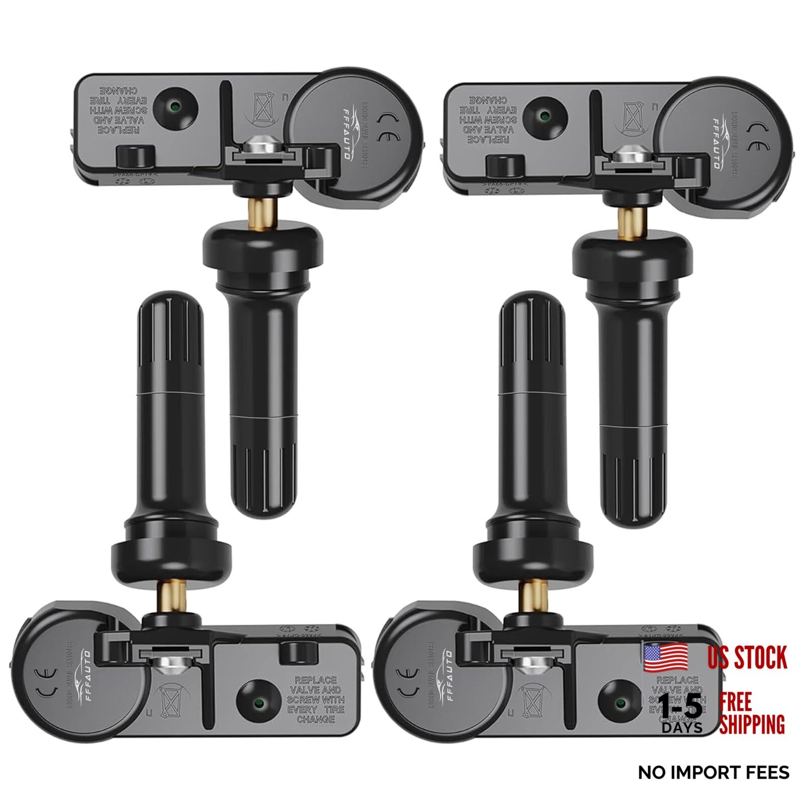 Tire Pressure Monitoring Sensors Pack of 4 TPMS Sensor Compatible 13516165