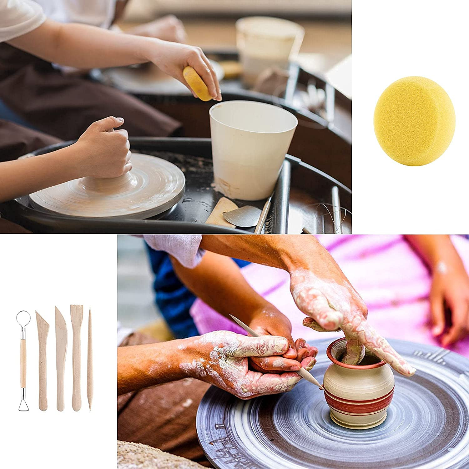Polymer Clay Tools Kit, 25PCS Pottery Clay Sculpting Modeling Tools | Practical,