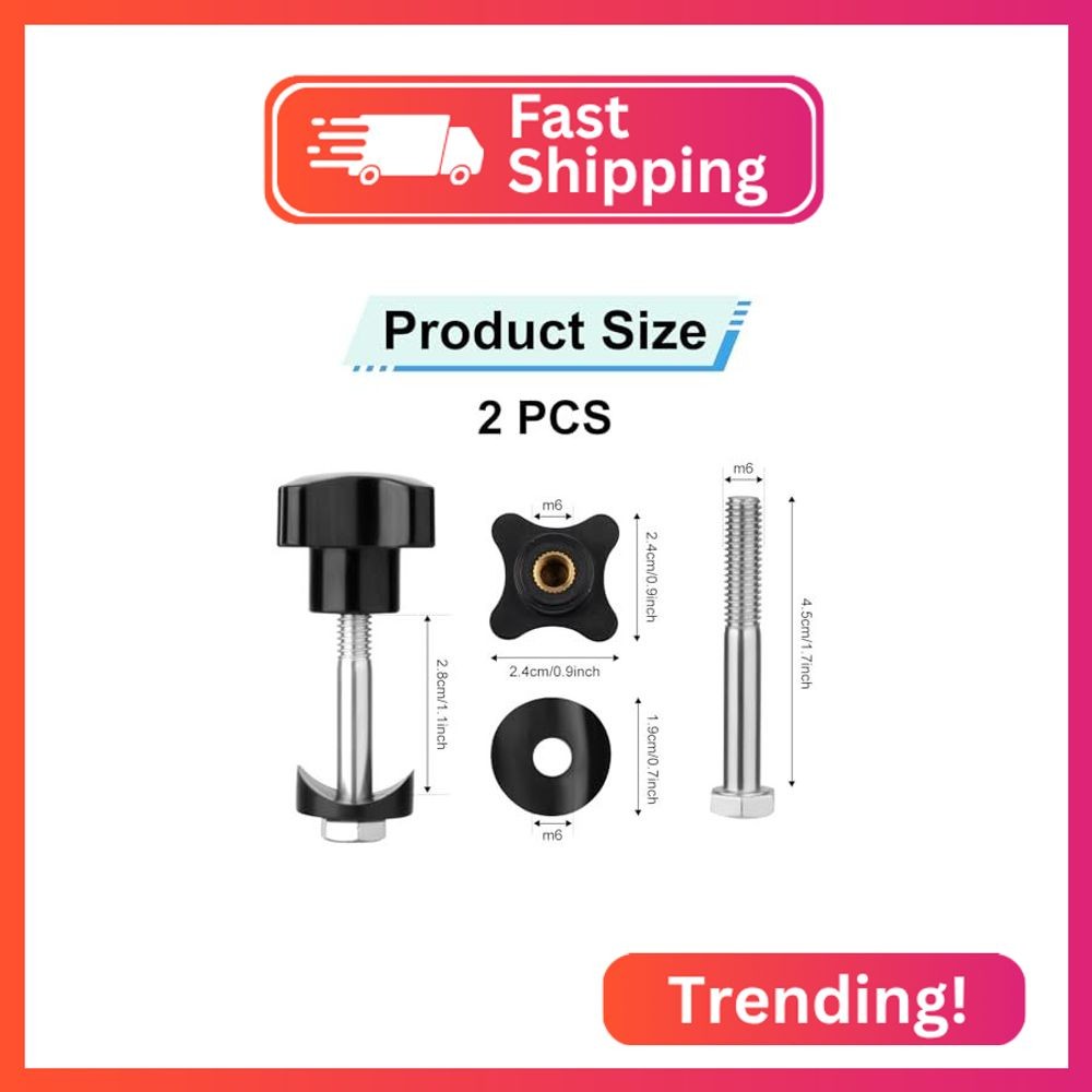 PEUTIER 2 Sets Rollator Walker Replacement Arm Adjustment Knobs, Comfortable Uni