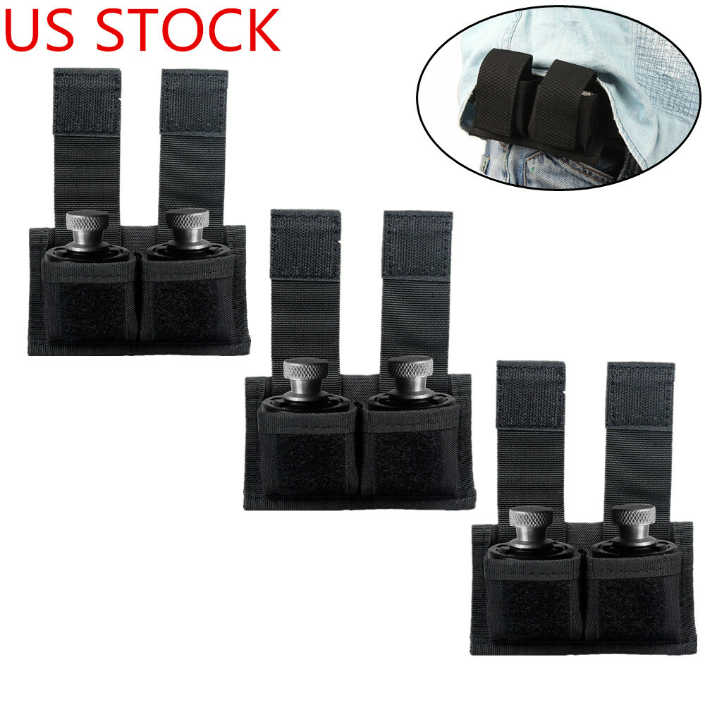 US Universal Speedloader Pouch black Tactical mag Bag Fits .22 Mag thru .44 Mag