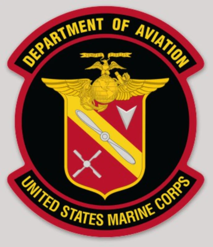 Officially Licensed USMC Department of Aviation Sticker (Pentagon)