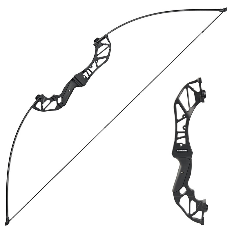 Toparchery Archery Takedown Recurve Bow Hunting Long Bow Set Alloy Riser -