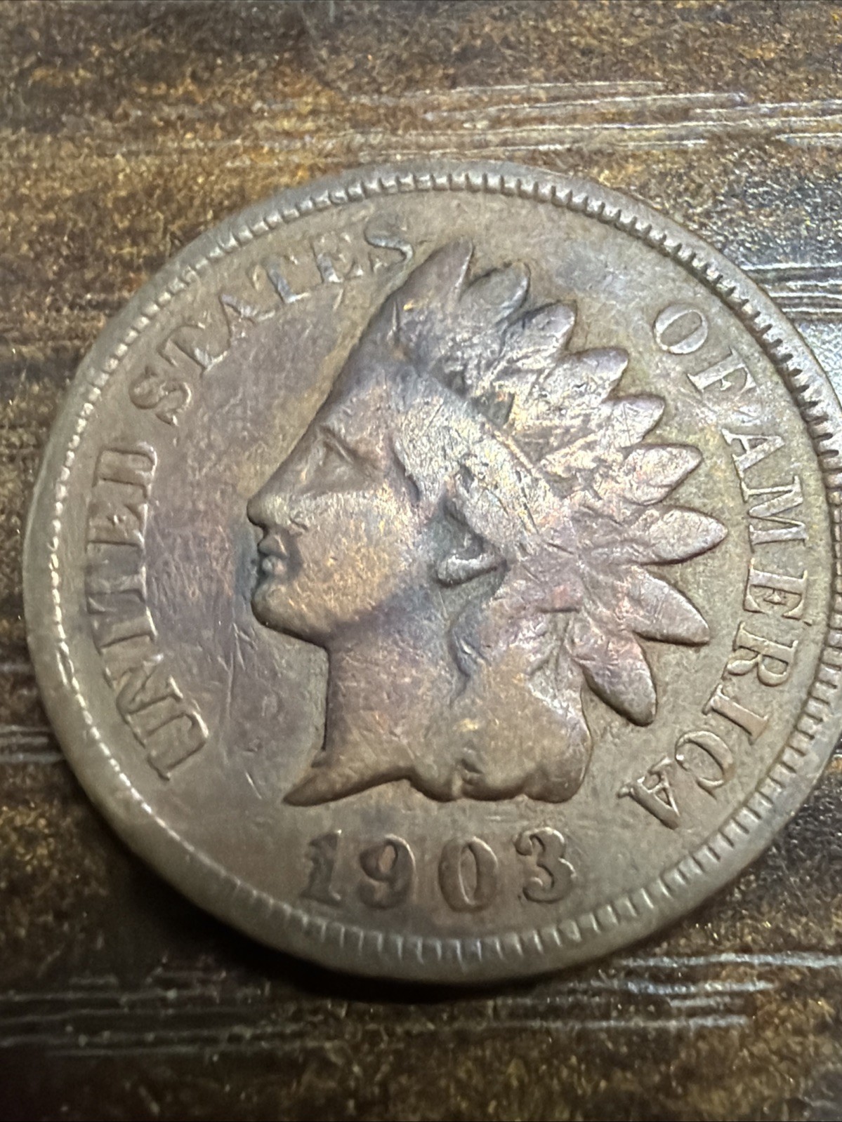 1903 1C Indian Penny Cent  BN Actual Coin Solid Pricing Very Fine