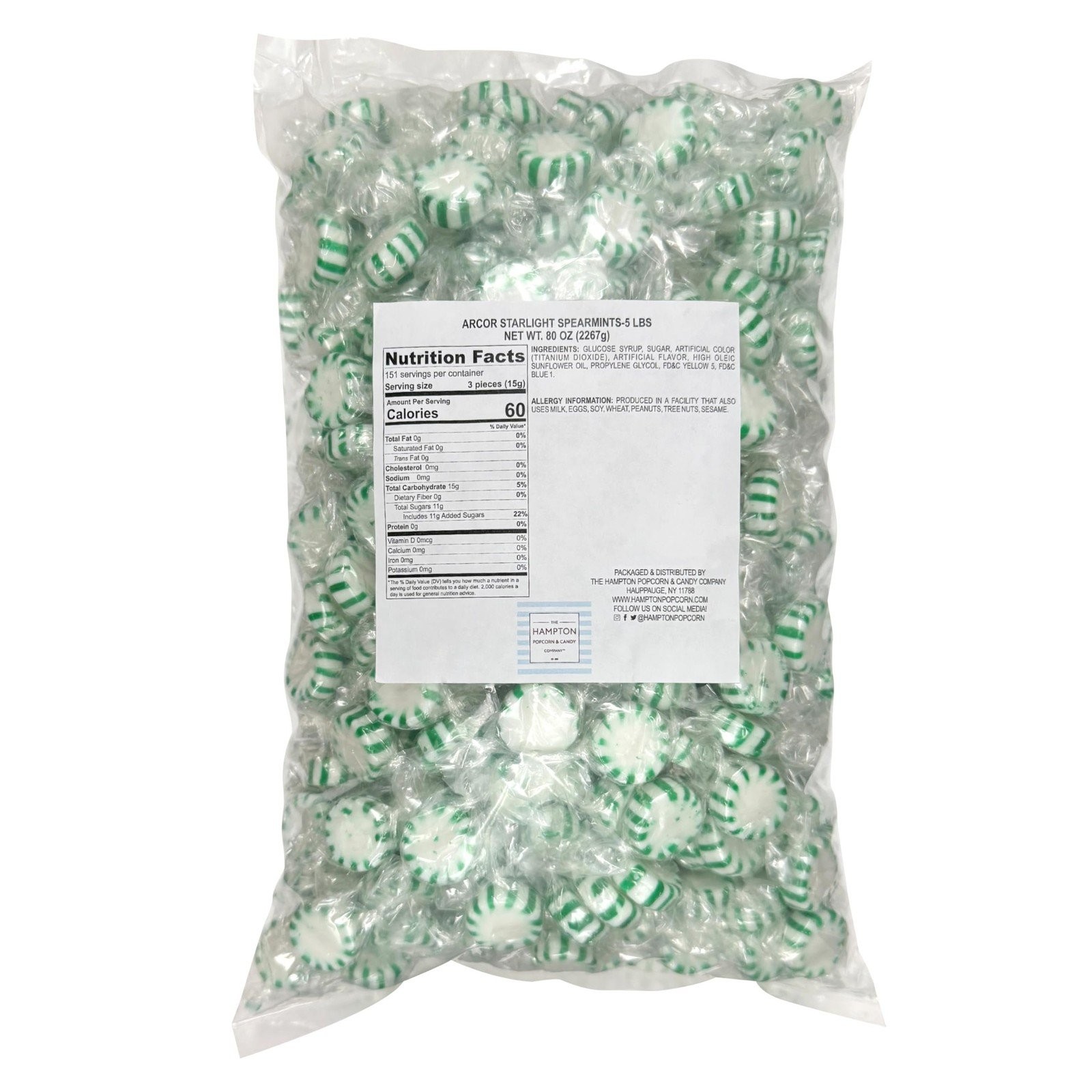 Arcor Starlight Mints, Peppermint or Spearmint Bulk Bags
