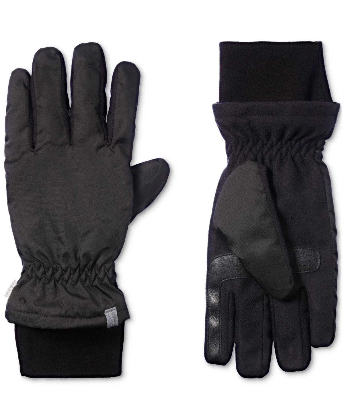 New Isotoner Signature Smart DRI Water Repellent Smart Touch Ripstop Gloves L