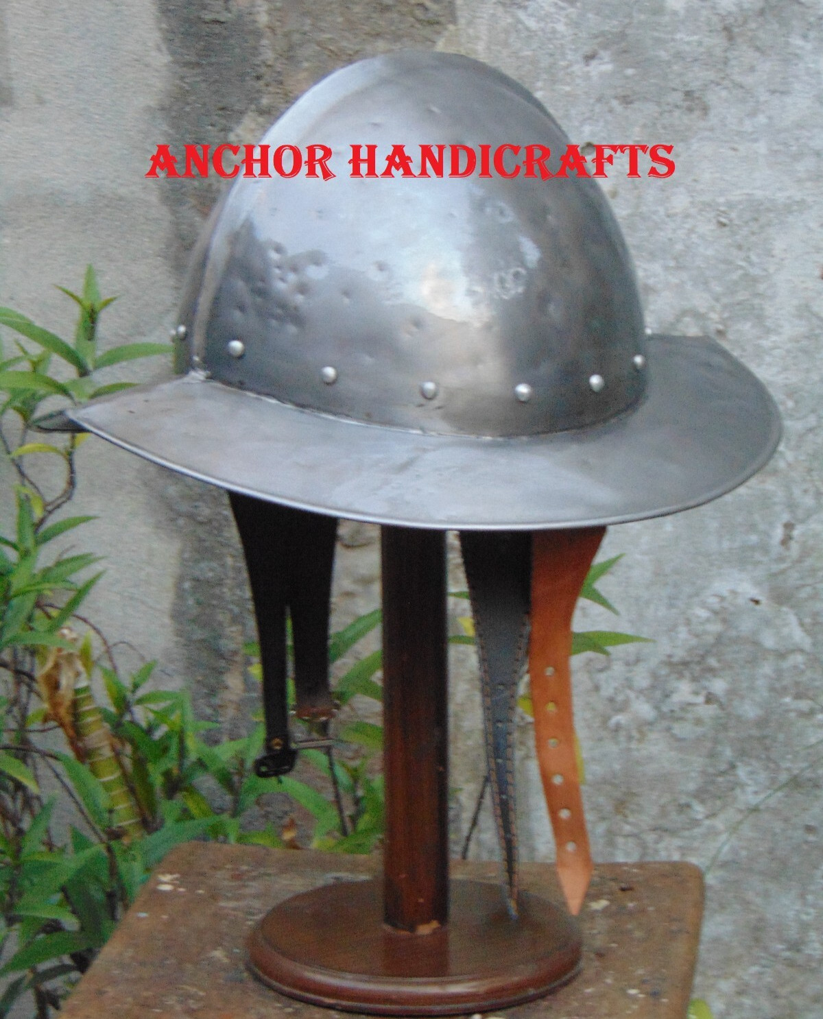 Medieval Collectible Hammered 18 Gauge Costume Armor cosplay Kettle Helmet