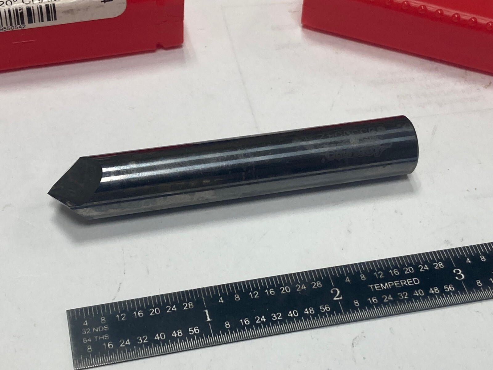 Accupro 925000120, 1/2", 2-Flute, Single End, Solid Carbide Chamfer Mill, USA