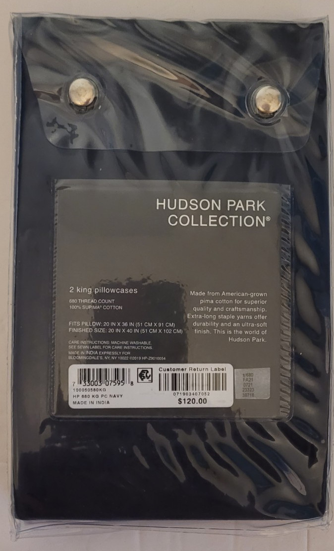 Hudson Park Collection Sateen Pillowcases, 2 King Pillowcases 680 Thread Count