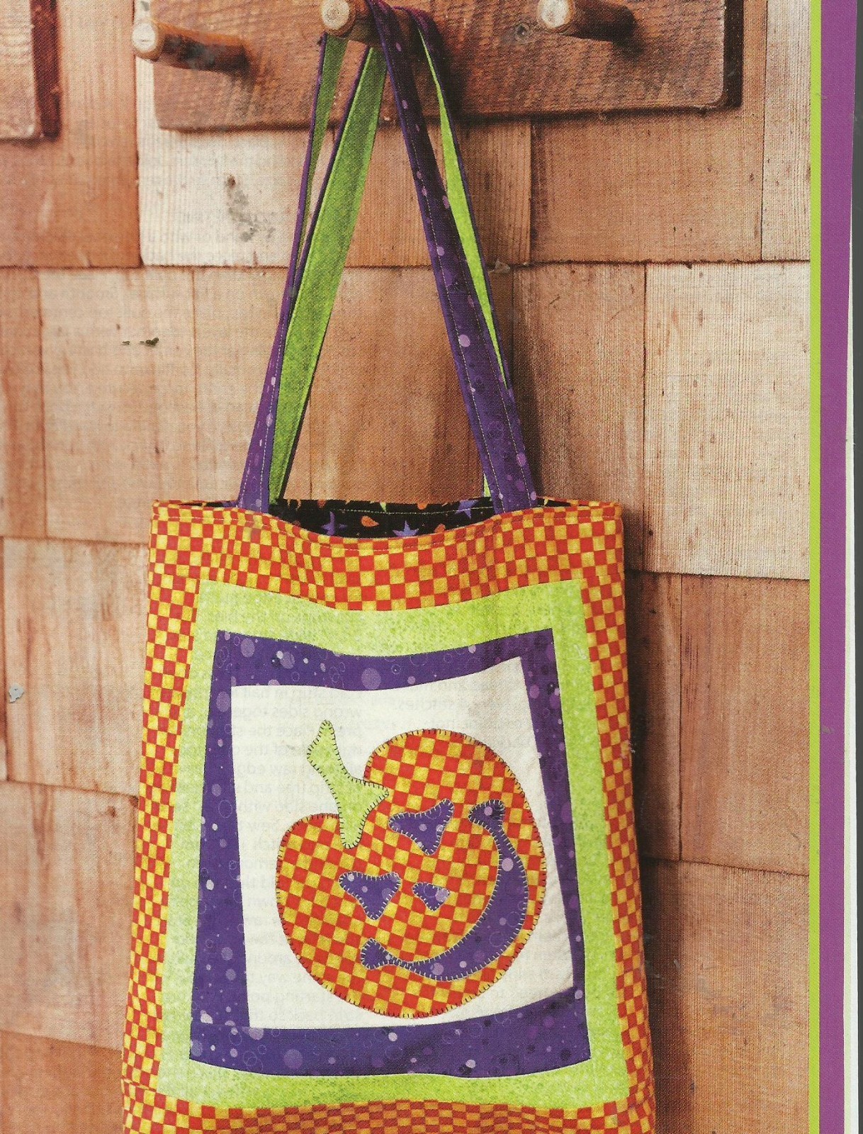 D0039 TRICK OR TREAT BAG   QUILT PATTERN/INSTRUCTIONS