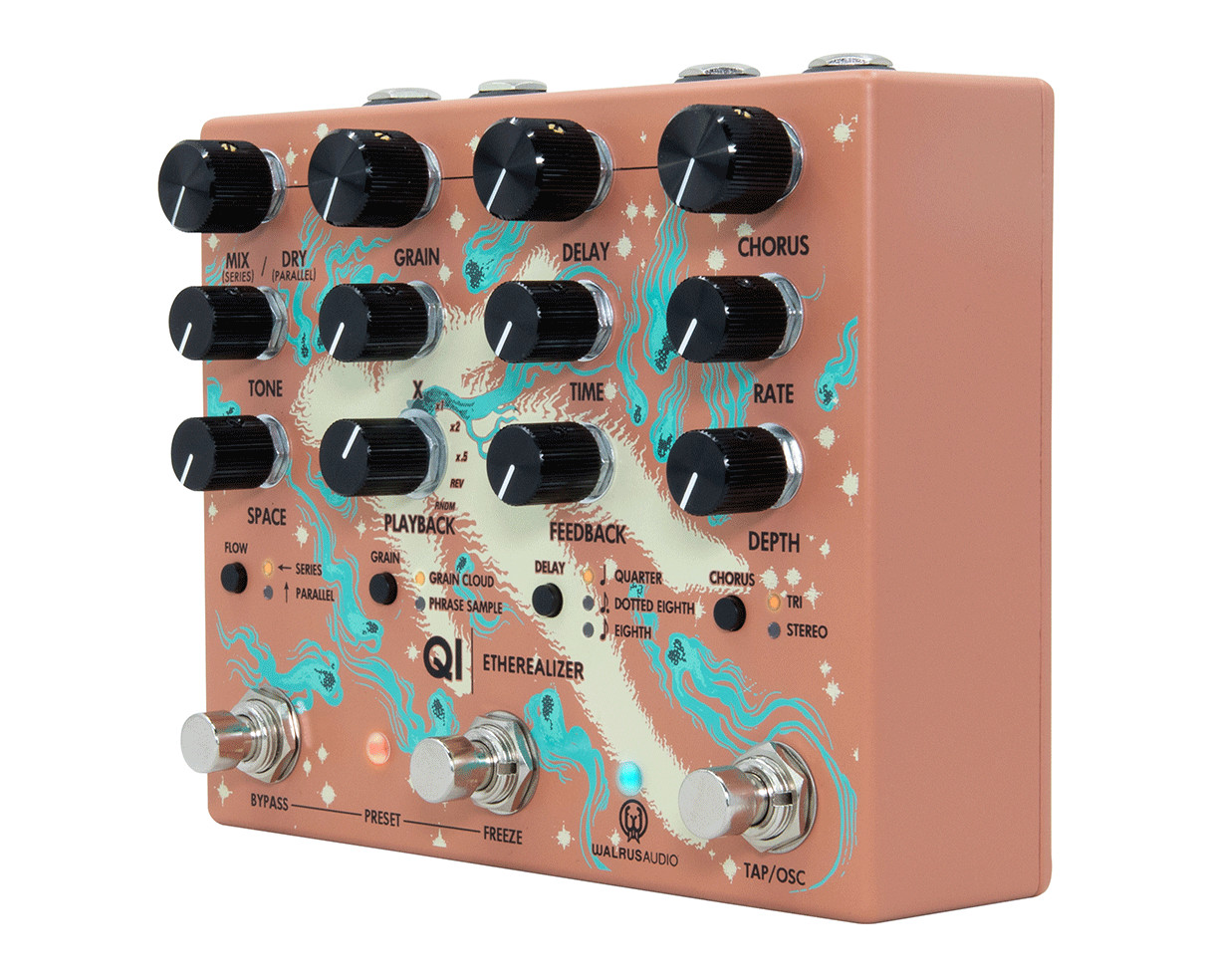 Walrus Audio Qi Etherealizer Multi Effect Pedal - Terracotta