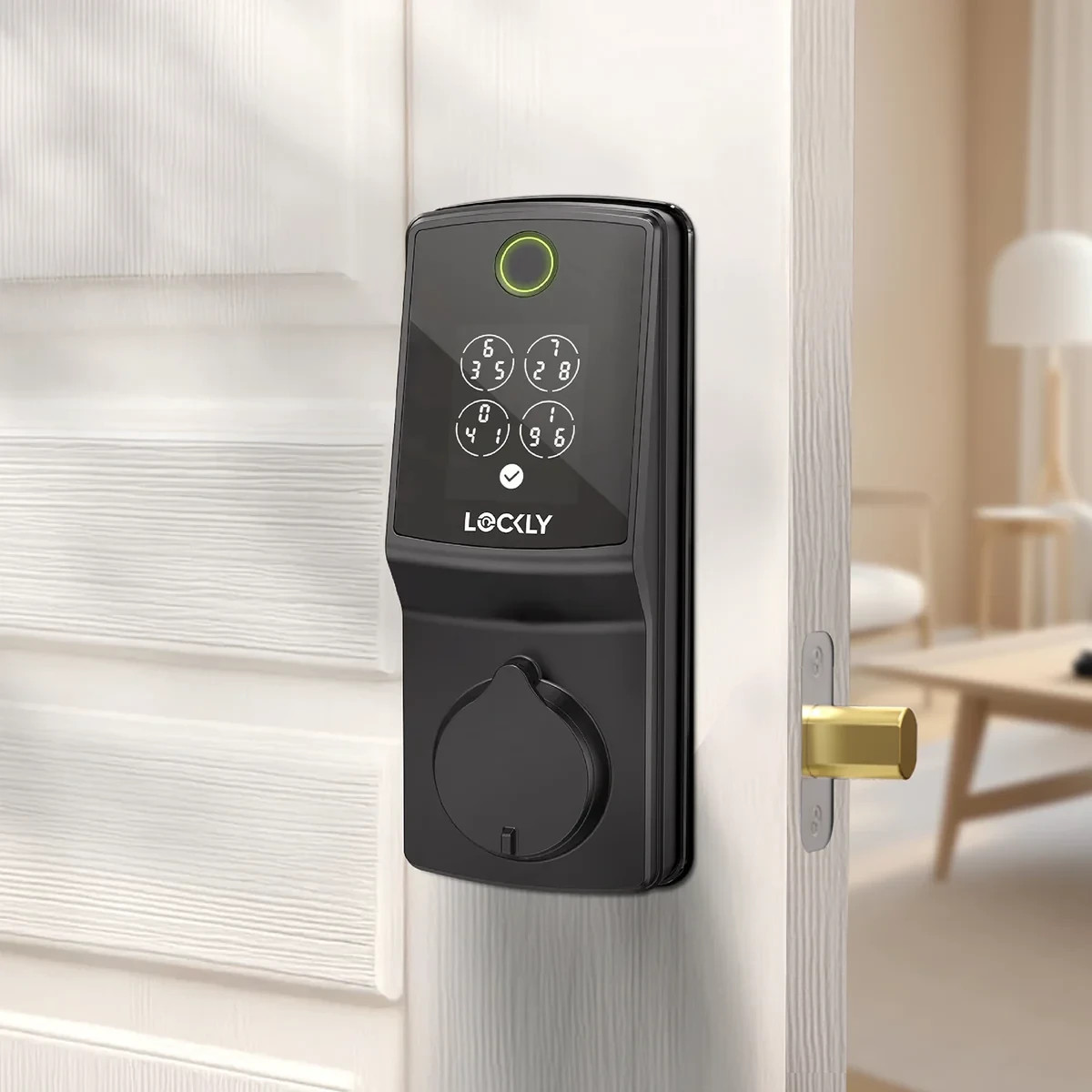 Lockly Secure Pro Deadbolt Smart Lock with Built-in Wi-Fi, TapCom Compatible