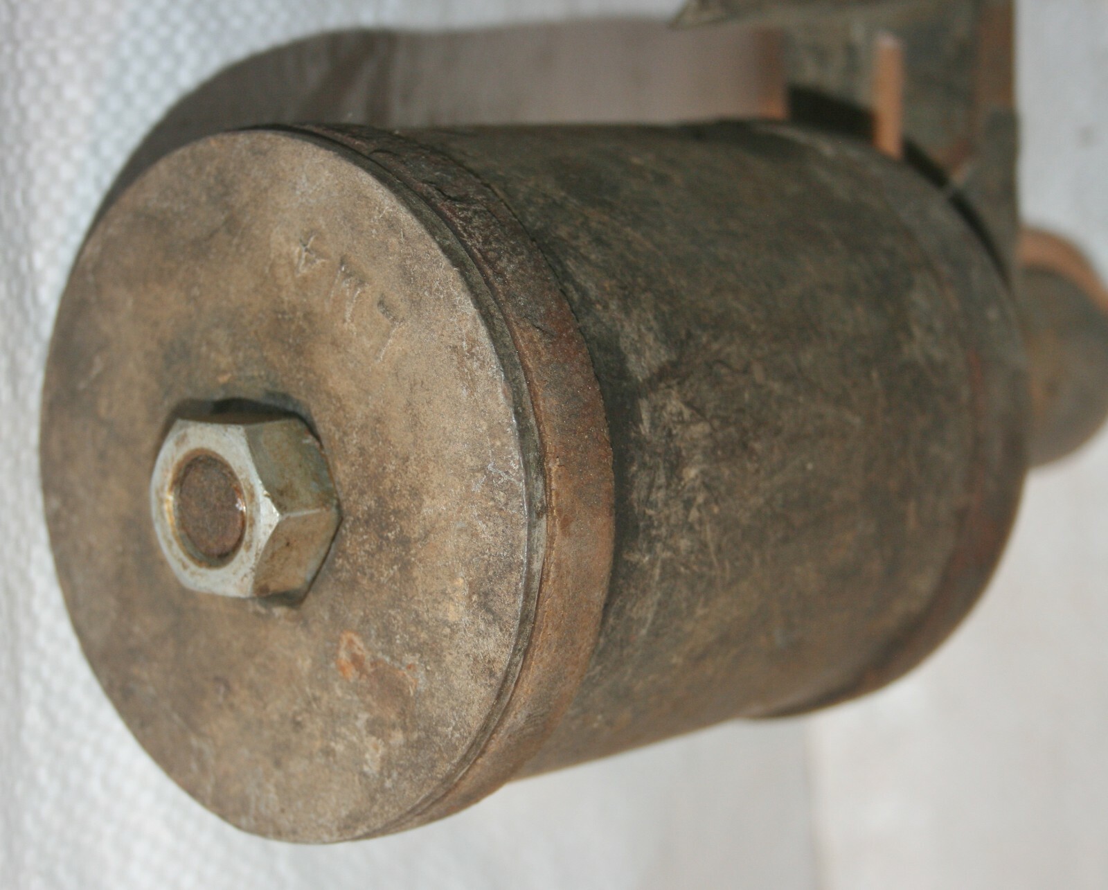 VINTAGE ANTIQUE PLUMBER'S WINDING DRUM HANDLE TOOL LINE MATERIAL IND. MODEL 50B