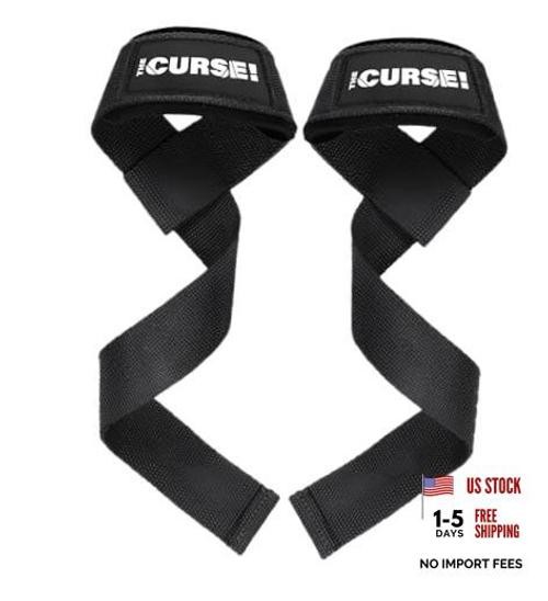 The Curse! Lifting Straps – 23″ Neoprene Wrist Support Weightlifting &
