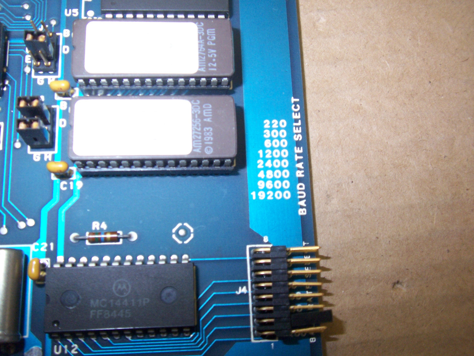 GOULD 44-0065-03 RATE SELECT MODULE CIRCUIT BOARD BAUD