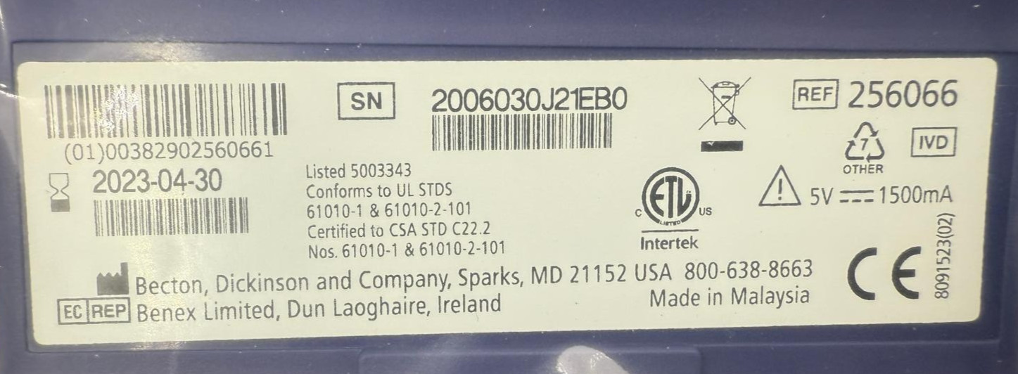 BD Plus Analyzer REF 256066 - NEW