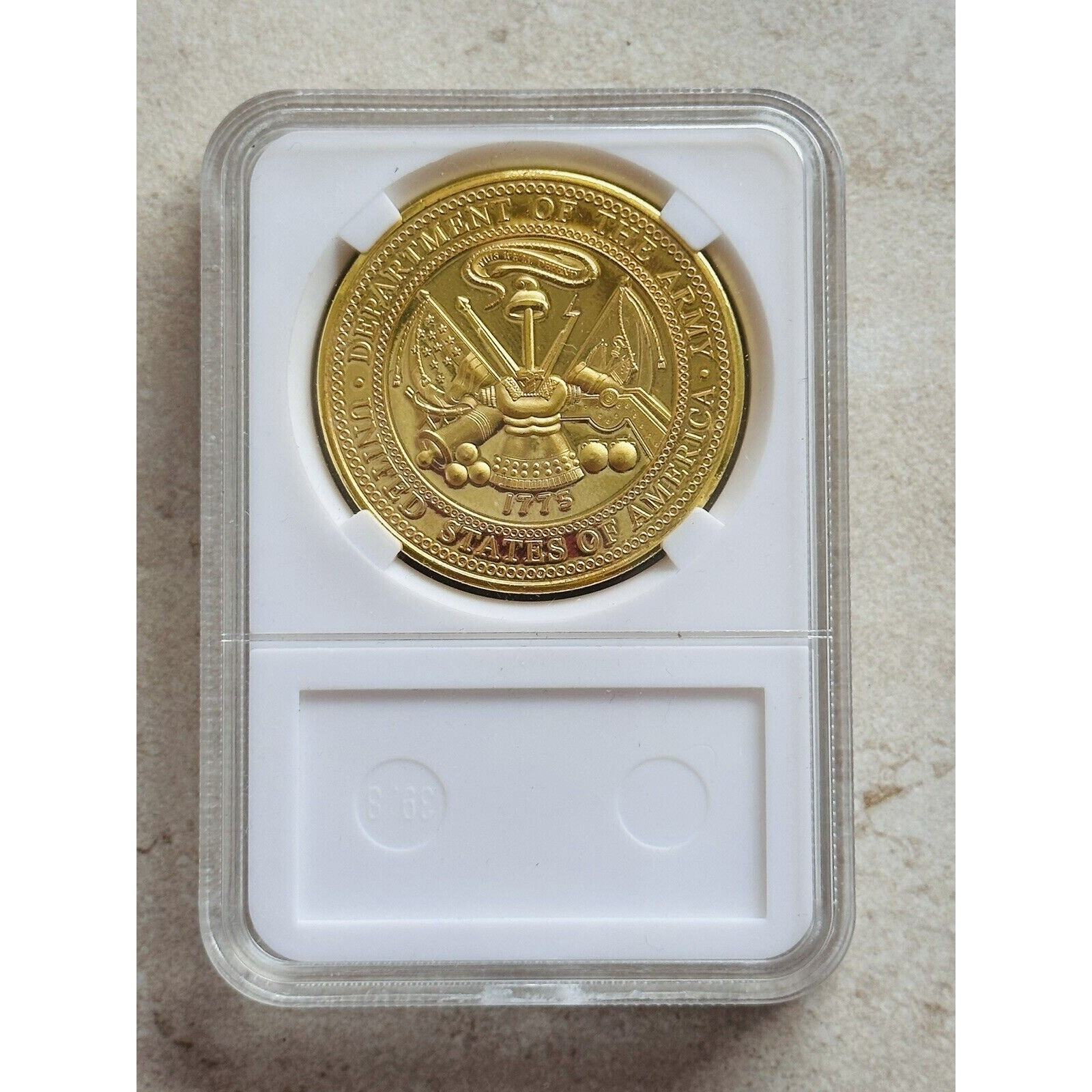 US Army Staff Sergeant E6 Challenge Coin With Case United We Stand