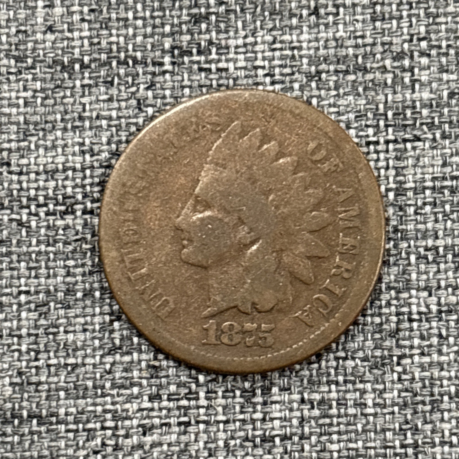 1875 Indian Cent
