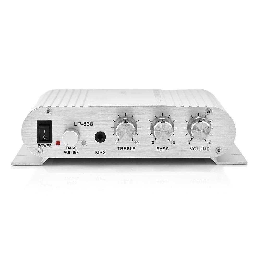 Serounder Audio Power Amplifier 20W Hi-Fi 2.1Ch Hifi Stereo Subwoofer Amp Home