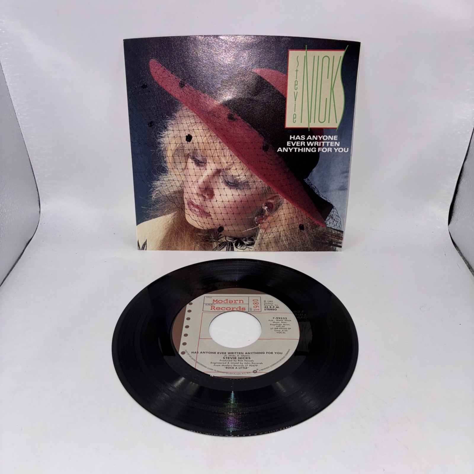 Stevie Nicks - Has Anyone Ever Written Anything For You 45 Vinyl  BX2