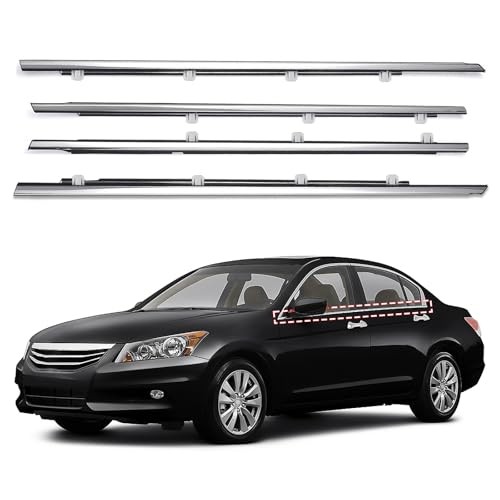 Window Molding Trim for Honda,4-Door Sedan,Chrome Outside Door Accord 2008-2012