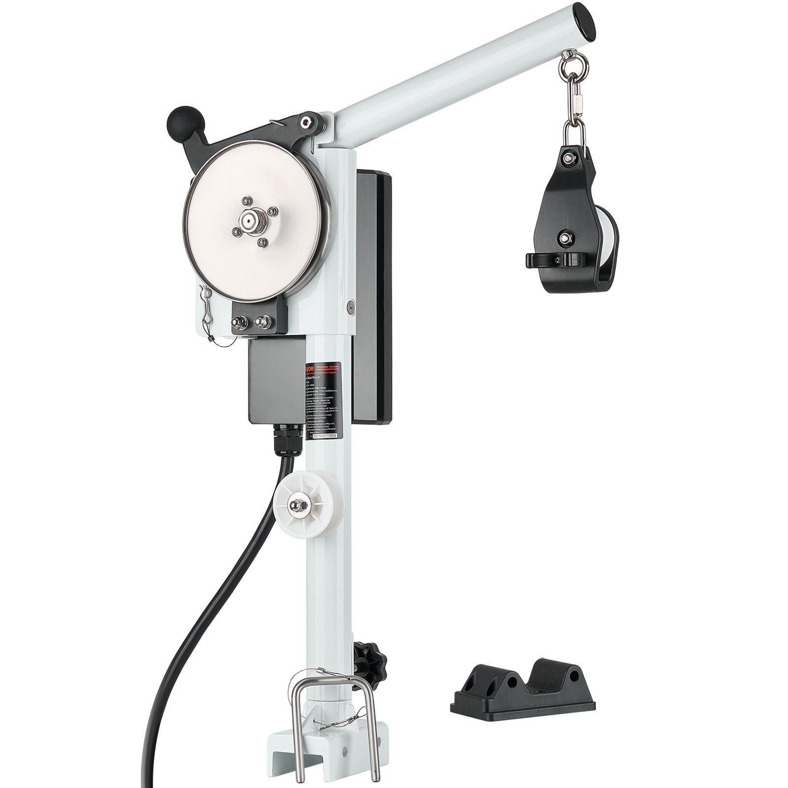 Aluminum Line Hauler: 12V, 198lb Pull, 115ft/min, Rotating & Corrosion-Resist