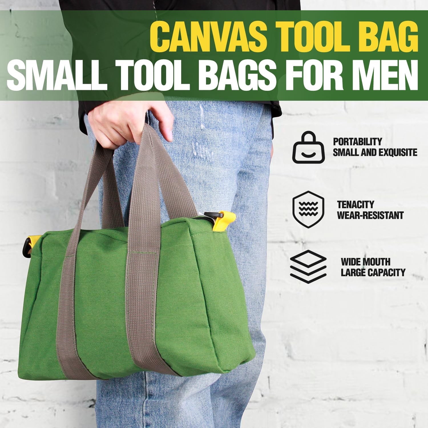Tool Pouch Bag Canvas Tool Multi-Purpose for Organizer Storage