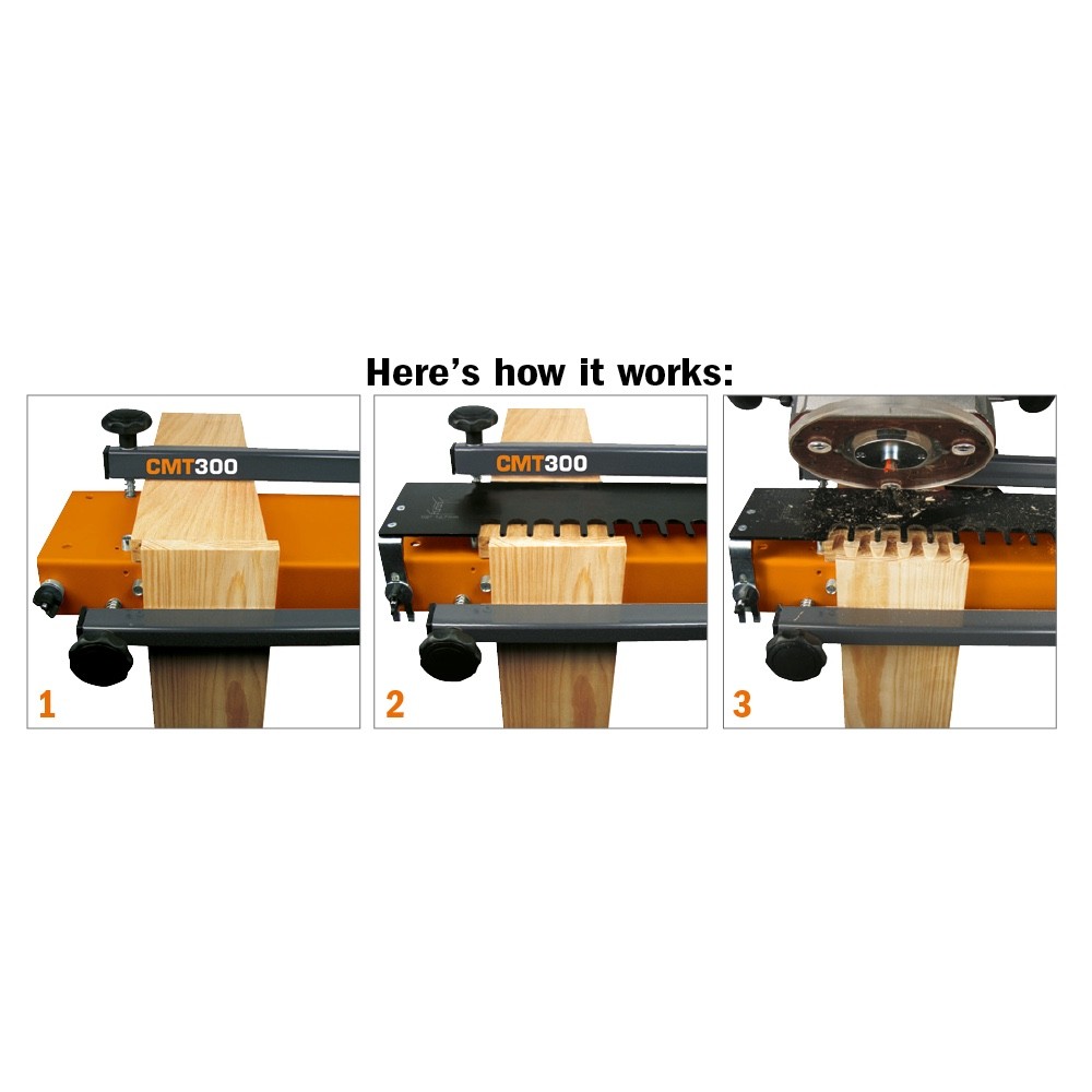 CMT 300 ORANGE TOOLS UNIVERSAL 12" DOVETAIL JIG JOINTING SYSTEM