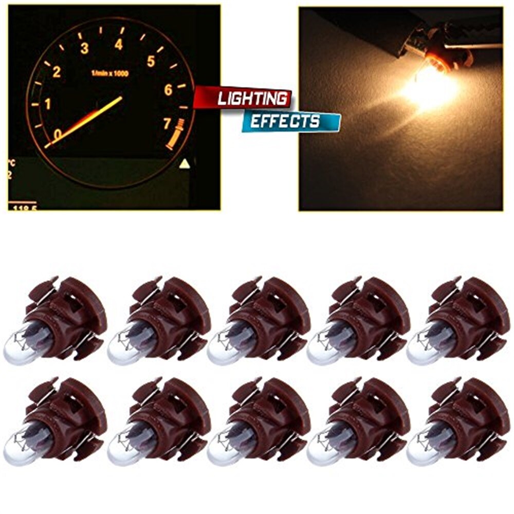 10x T4/T4.2 Neo Wedge Warm White Dash HVAC Climate Control Light Bulb Lamp