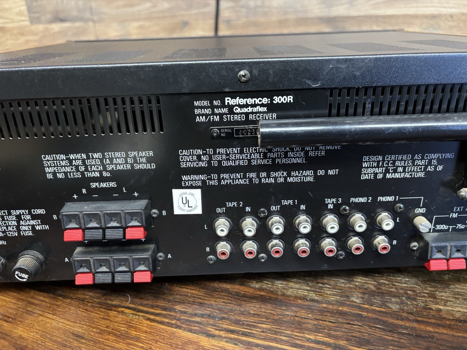 Quadraflex Reference: 300R AM/FM Stereo Receiver IN GOOD CONDITION