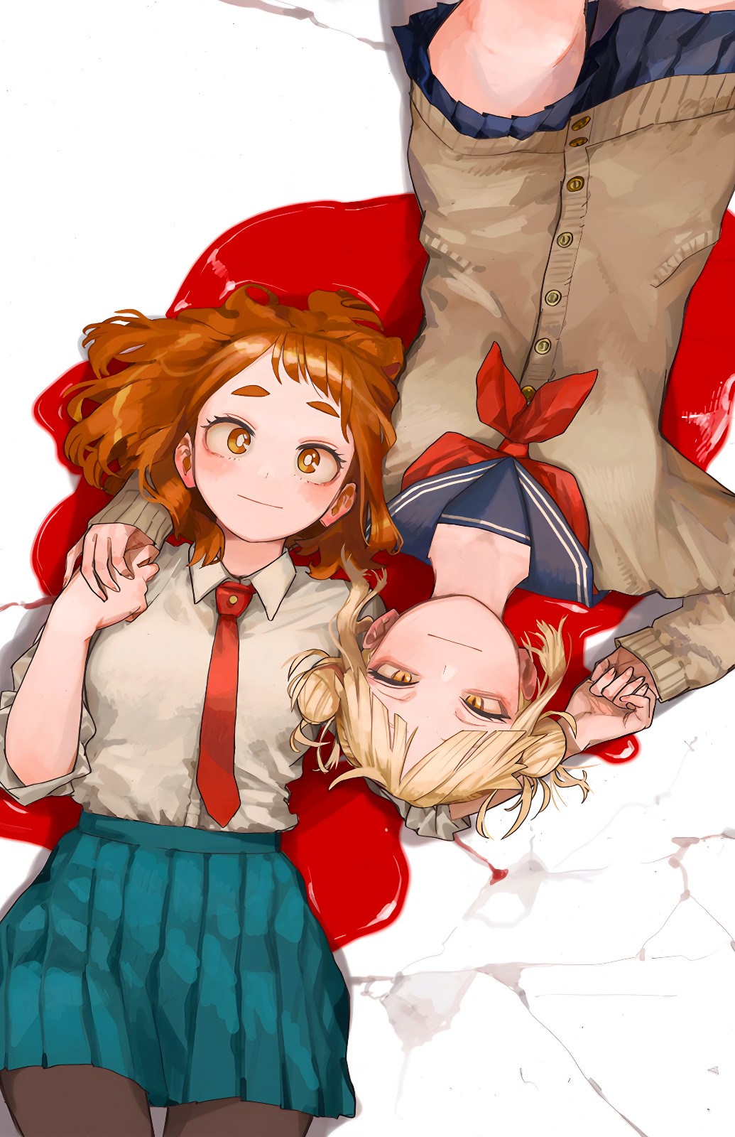 Urakara & Toga Art by Horikoshi - 11x17" Print - My Hero Academia Boku No Hero