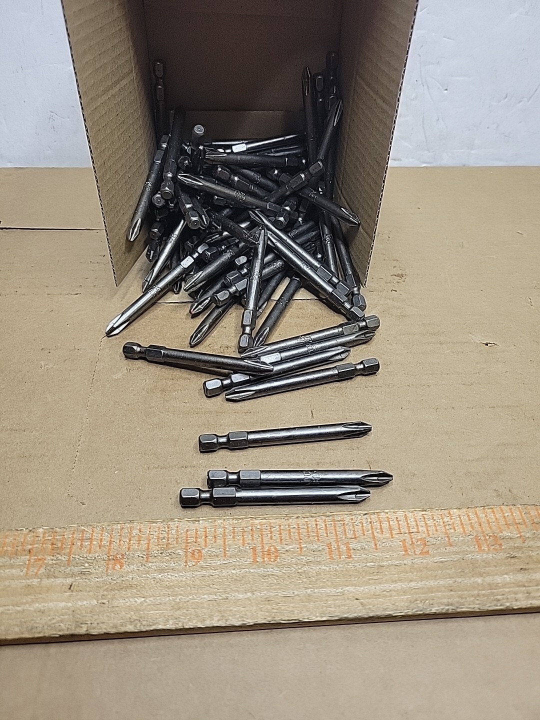 Qty: 82 Apex Phillips # 2 Hex Power Drive Bits 1/4" 492-AX 2.75" Oal
