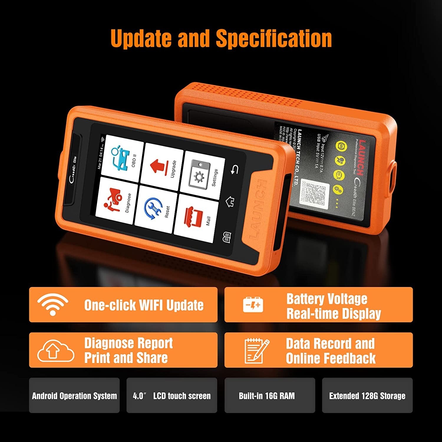 LAUNCH Creader Elite for Nissan OBD2 Car Diagnostic Scanner ECU Key Coding IMMO