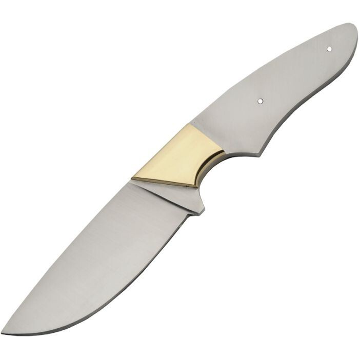 Knifemaking Fixed Knife 3.75" Stainless Drop Full Tang Blade w/Brass Bolster(s)