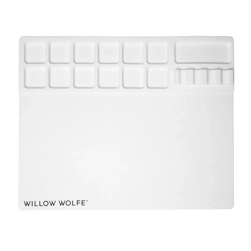 Sizzix Studio - Media Mat With Palette & Brush Holder, 667034 by Willow Wolfe