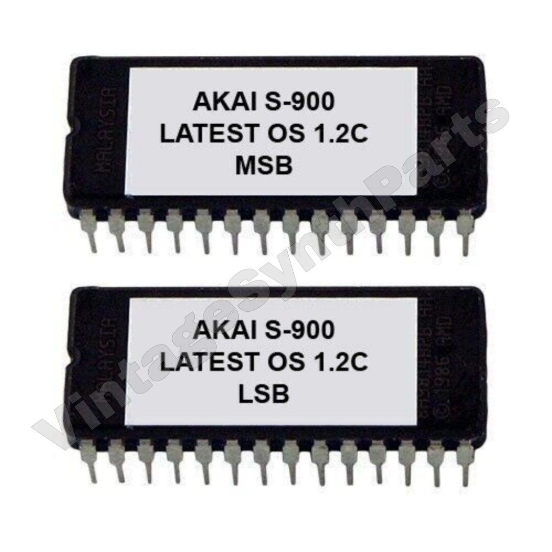 Akai S-900 Operation System Version 1.2C EPROM Firmware S900 Sampler Rom Update